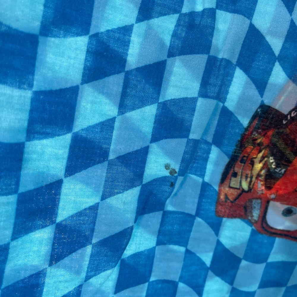 Disney Cars Checkered Blue flat sheet - Picture 6 of 6